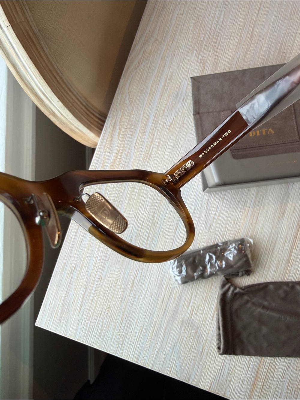 ✨NIB DITA ‘Wasserman Two’ Amber Maple/Antique Gold Handmade in Japan Frames✨ - Picture 10 of 13